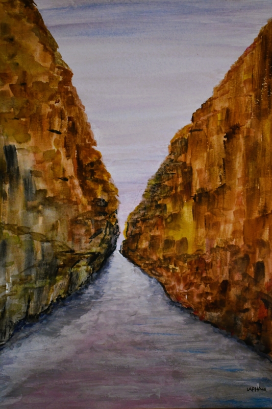 Through the Canyon by artist Kurt Lapham
